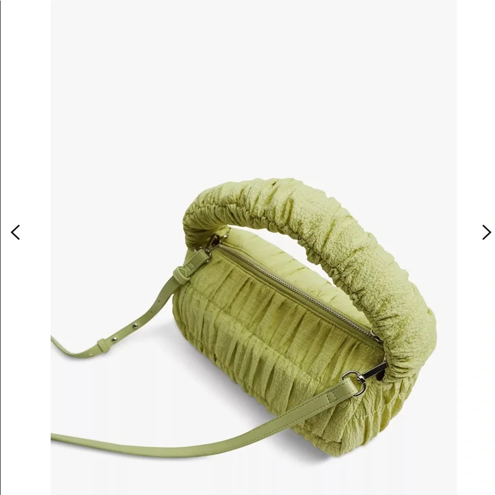 Mango Green Ruched Bag - Picture 3 of 6